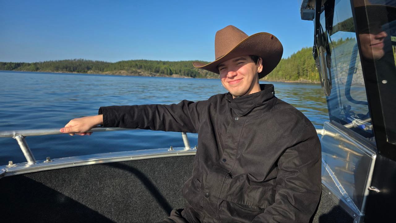 Me on a boat